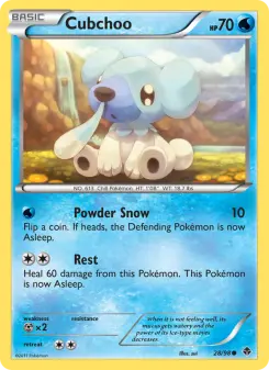 Pokémon-Karte Cubchoo 028/098