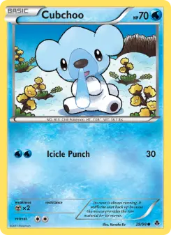 Pokémon-Karte Cubchoo 029/098