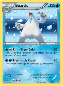 Pokémon-Karte Beartic 030/098