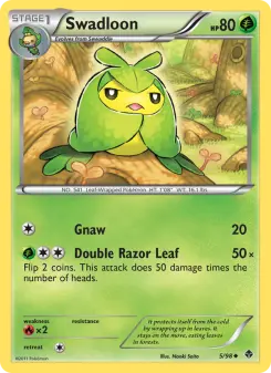 Pokémon-Karte Swadloon 005/098