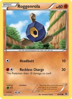 Pokémon-Karte Roggenrola 050/098