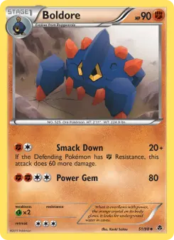 Pokémon-Karte Boldore 051/098