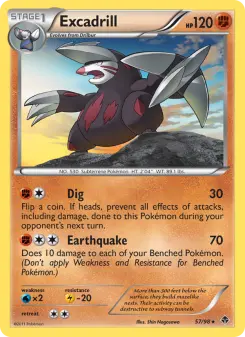 Pokémon-Karte Excadrill 057/098