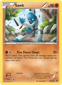 Pokémon-Karte Sawk 059/098