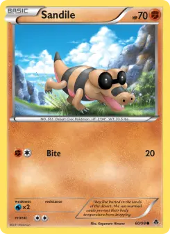 Pokémon-Karte Sandile 060/098