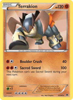 Pokémon-Karte Terrakion 063/098