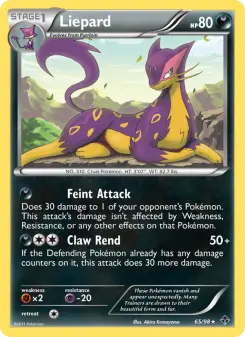 Pokémon-Karte Liepard 065/098