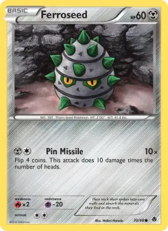 Pokémon-Karte Ferroseed 070/098