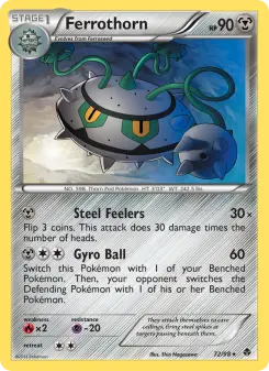 Pokémon-Karte Ferrothorn 072/098