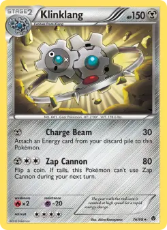 Pokémon-Karte Klinklang 076/098
