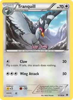 Pokémon-Karte Tranquill 081/098