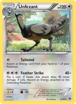 Pokémon-Karte Unfezant 082/098