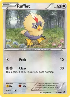 Pokémon-Karte Rufflet 087/098