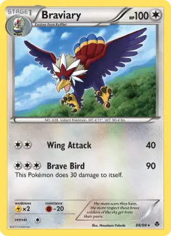 Pokémon-Karte Braviary 088/098