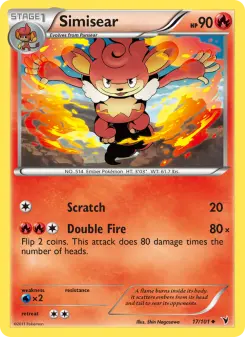 Pokémon-Karte Simisear 017/101