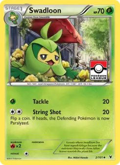 Pokémon-Karte Swadloon 002/101