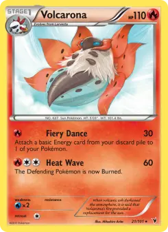Pokémon-Karte Volcarona 021/101