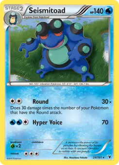 Pokémon-Karte Seismitoad 024/101