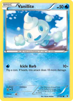 Pokémon-Karte Vanillite 027/101