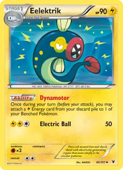 Pokémon-Karte Eelektrik 040/101