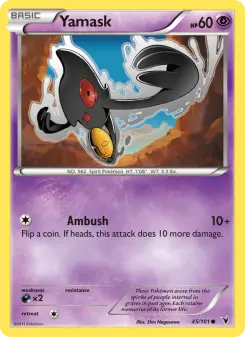 Pokémon-Karte Yamask 045/101