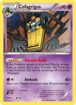 Pokémon-Karte Cofagrigus 047/101