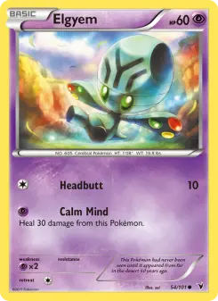 Pokémon-Karte Elgyem 054/101