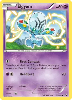 Pokémon-Karte Elgyem 055/101