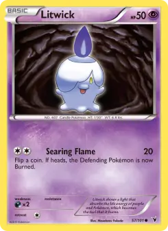 Pokémon-Karte Litwick 057/101