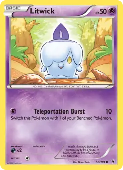 Pokémon-Karte Litwick 058/101