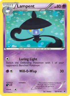 Pokémon-Karte Lampent 059/101