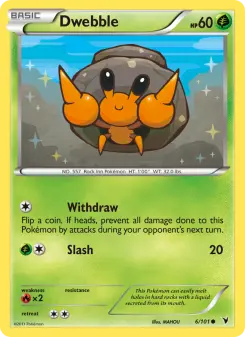 Pokémon-Karte Dwebble 006/101