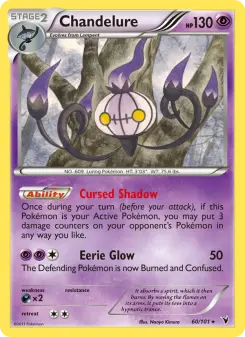 Pokémon-Karte Chandelure 060/101