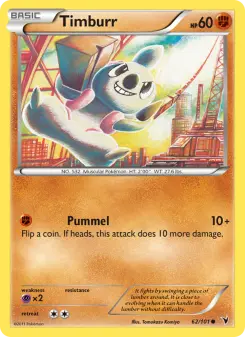 Pokémon-Karte Timburr 062/101