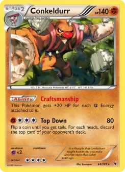 Pokémon-Karte Conkeldurr 064/101