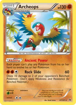 Pokémon-Karte Archeops 067/101