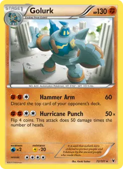 Pokémon-Karte Golurk 072/101