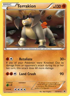 Pokémon-Karte Terrakion 073/101