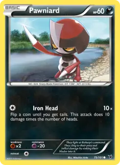 Pokémon-Karte Pawniard 075/101