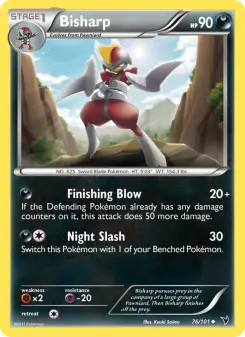 Pokémon-Karte Bisharp 076/101