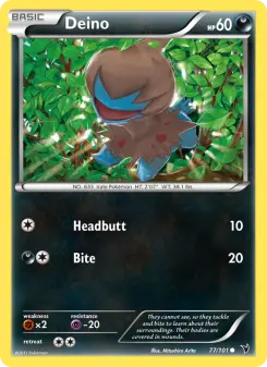Pokémon-Karte Deino 077/101