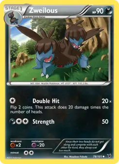 Pokémon-Karte Zweilous 078/101