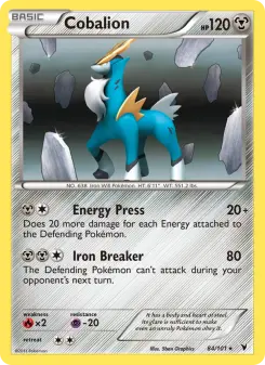 Pokémon-Karte Cobalion 084/101
