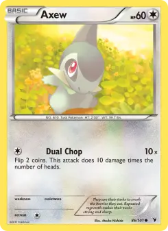 Pokémon-Karte Axew 086/101