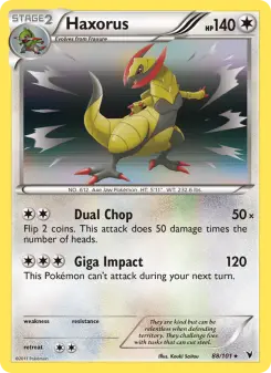 Pokémon-Karte Haxorus 088/101