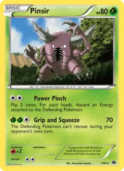 Pokémon-Karte Pinsir 001/099