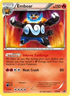 Pokémon-Karte Emboar 100/099