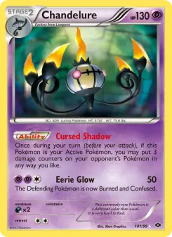 Pokémon-Karte Chandelure 101/099