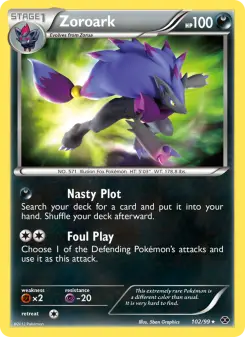 Pokémon-Karte Zoroark 102/099