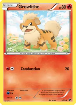 Pokémon-Karte Growlithe 011/099